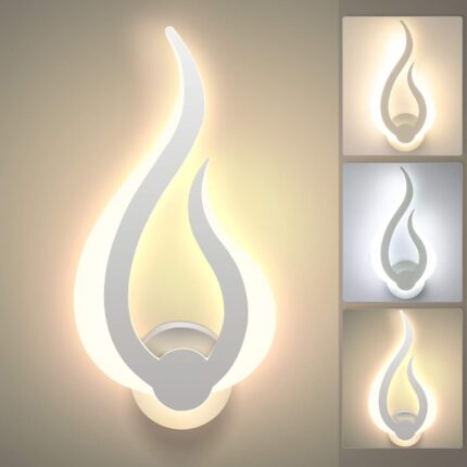 Lampadar LED interior, 3 temperaturi culoare, 32x16x4cm, alb, 10W