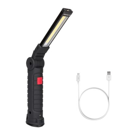 Lampadar portabil cu LED, reincarcabil, baza magnetica, rotire 360, 5 moduri iluminare, 27.2x4.5x3.3cm