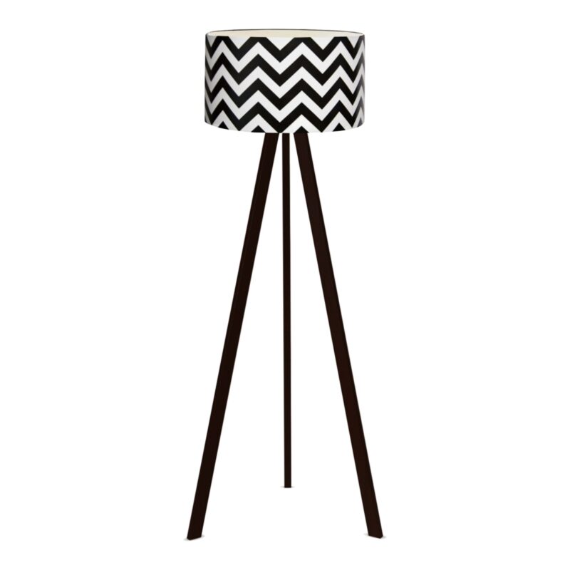 Lampa de podea, lux.pro, Newport, 140 cm, 1 x E27, 20 W, mdf, pvc, negru, alb