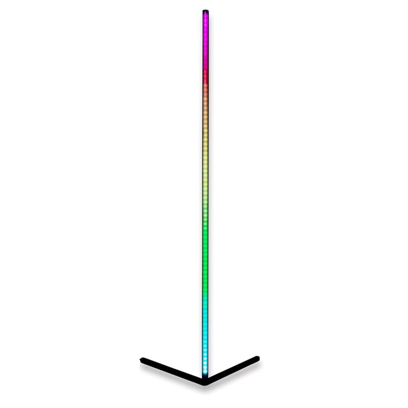 Lampa de camera LED RGB Tarex®, jocuri de lumini ambientale, control din aplicatie si telecomanda, design modern, alimentare USB, 156 cm