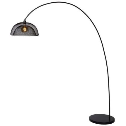 Lampa de podea, Lucide, Mesh, E27, 60W, Negru