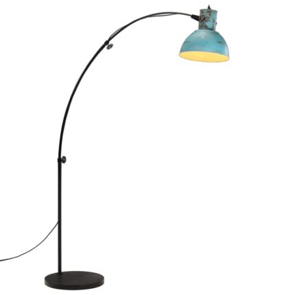 Lampa de podea vidaXL, 25 W, albastru uzat, 150 cm, E27, 12.56 Kg