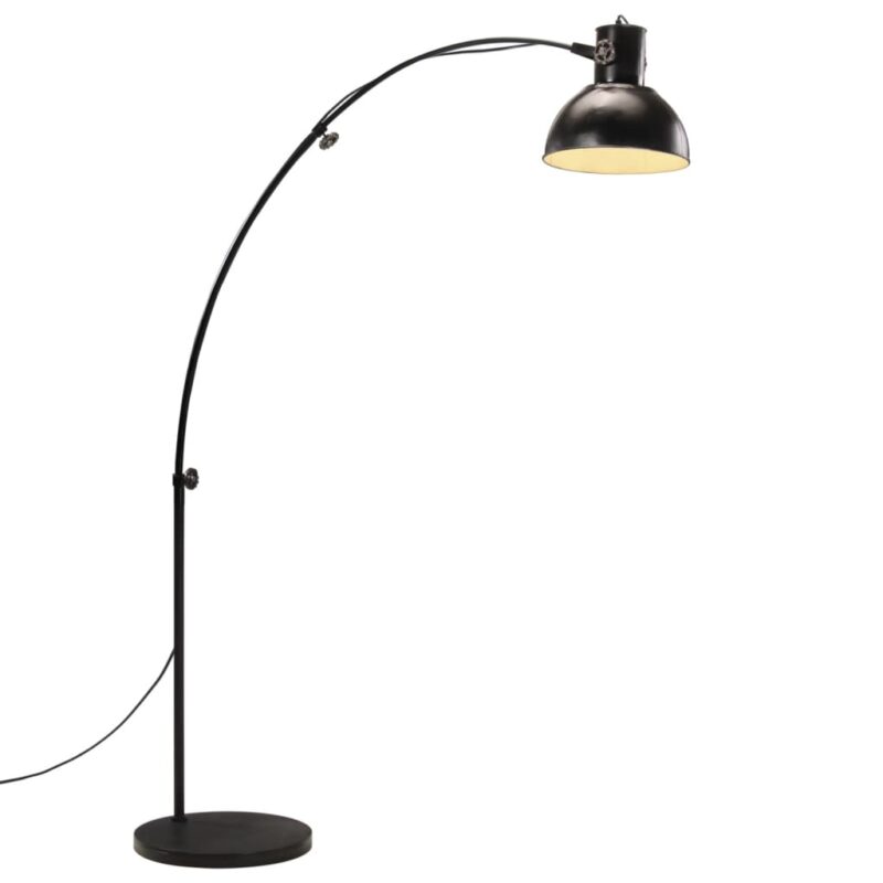 Lampa de podea vidaXL, 25 W, negru, 150 cm, E27, 12.74 Kg