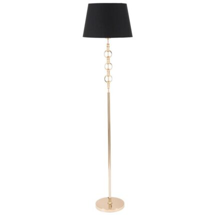 Lampadar Mauro Ferretti Rings Ø 40X170 cm, Negru/Auriu