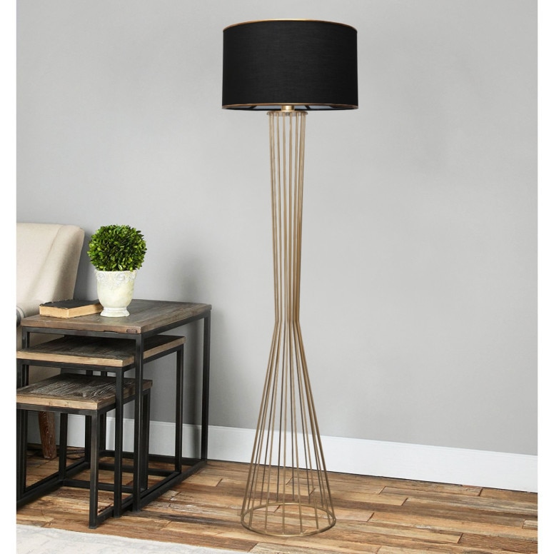 Lampadar, LPD-52718, Negru, 21x38x155 cm