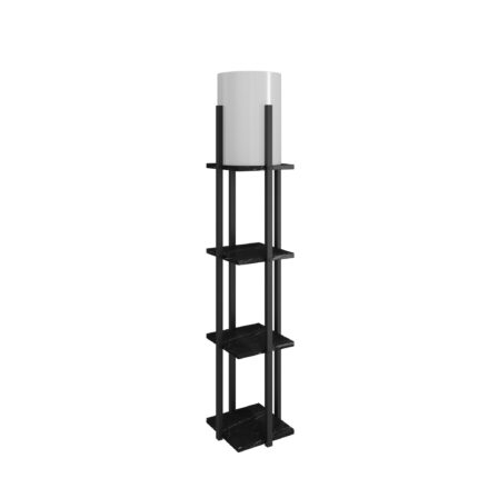 Lampadar, Nora, Negru, 21 x 135 cm
