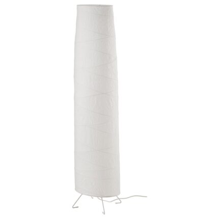 Lampadar din hartie, alb, 136 cm, 8.5W, GU10