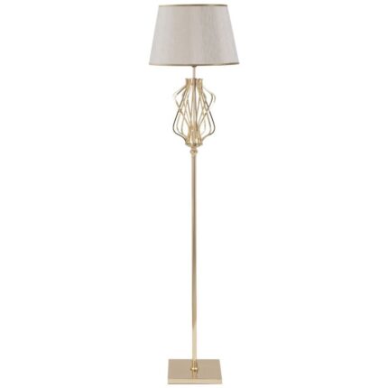 Lampadar Mauro Ferretti Glam X Ø 40X170 cm, Auriu/ Crem