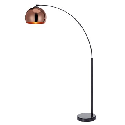 Lampadar, Teamson Home, 170 cm, E26, Metal/Marmura, Auriu