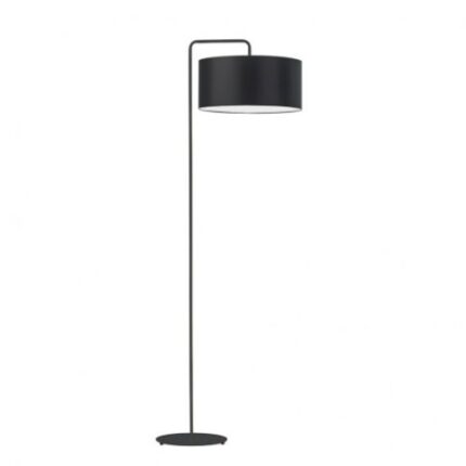 Lampa de podea Lysne, Bolivia, cadru negru, abajur negru