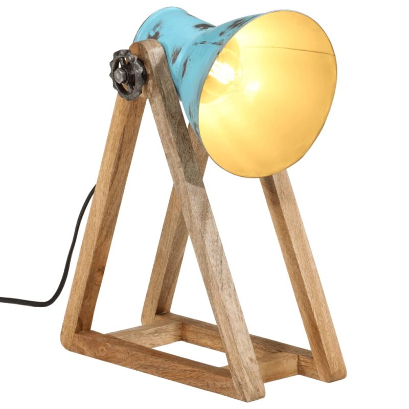 Lampa de birou vidaXL, 25 W, albastru uzat, 30x 17x40 cm, E27, 1.14 Kg