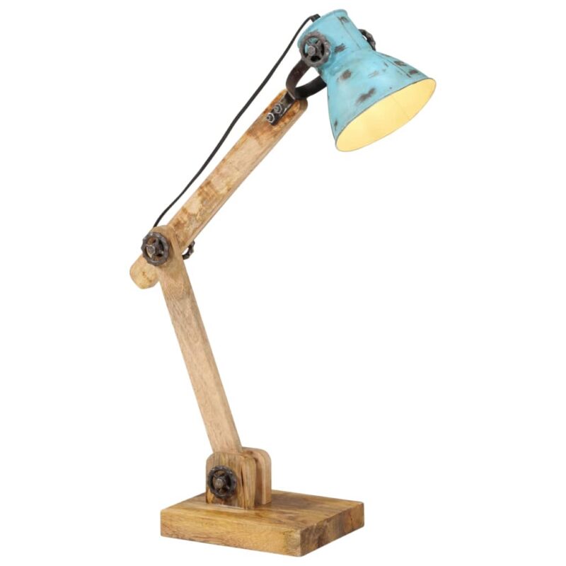 Lampa de birou vidaXL, 25 W, albastru uzat, 23x 18x96 cm, E27, 2.58 Kg