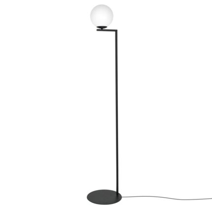 Lampadar de interior, Luminex, Metal, Soclu E14, Alb/Negru