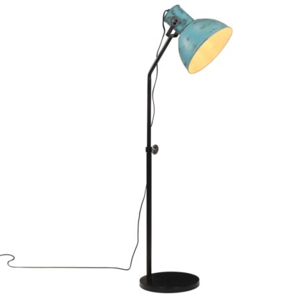 Lampa de podea vidaXL, 25 W, albastru uzat, 30x30x90-150 cm, E27, 4.68 Kg