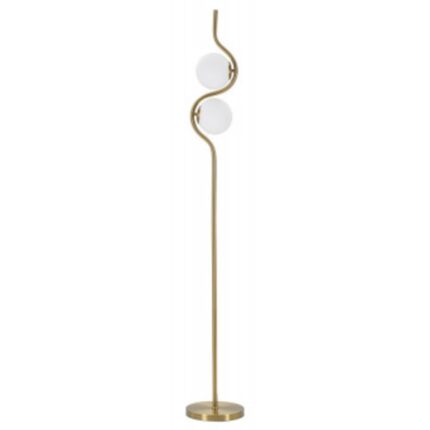 Lampadar auriu din metal si sticla, Ø 25 cm, soclu E14, max 40W, Glamy Mauro Ferreti