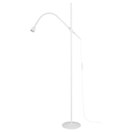 Lampadar din otel cu LED incorporat, alb, 147 cm, 1.9W