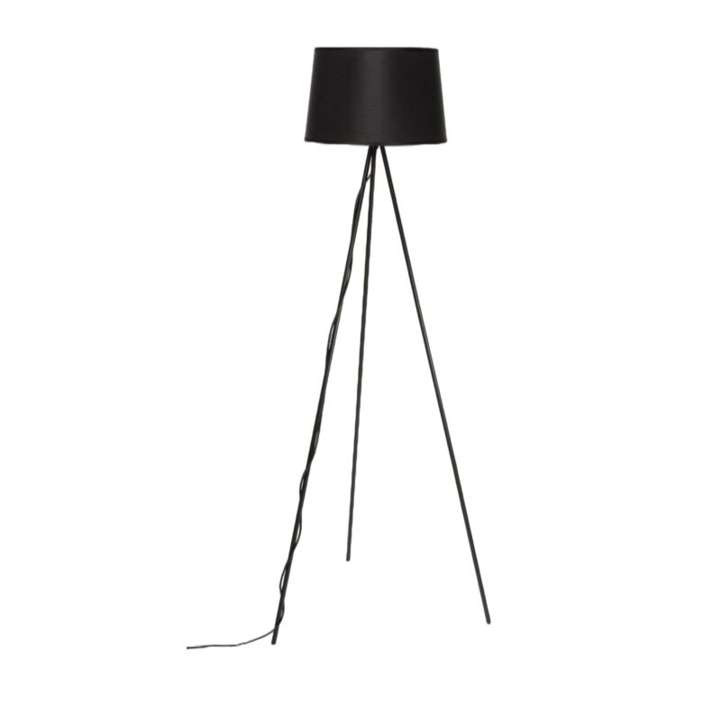 Lampadar, Ledigo, Neptun, Metal, 140cm, Negru