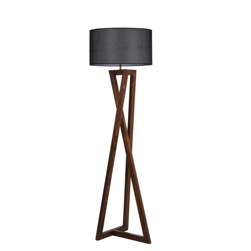 Lampadar, Macka Ceviz, Negru, 45 x 166 cm