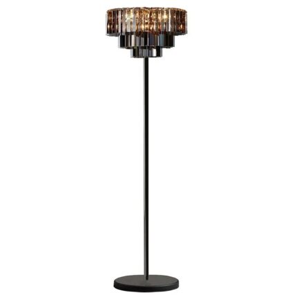 Lampadar 3 surse E14 60W Metal Sticla 140x37 cm