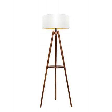 Lampa de podea, Komat, LS-303, Lemn, Alb