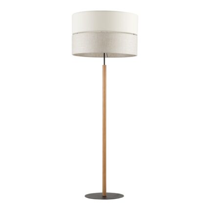 Lampa de podea LED, TK Lighthing, Metal, 139cm, Alb/Maro
