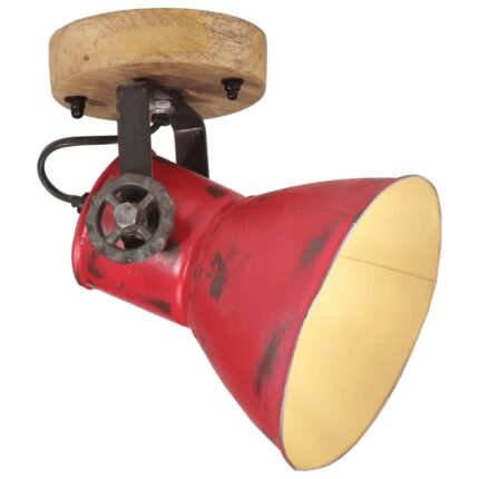 Lampa de perete vidaXL, 25 W, rosu uzat, 11, 5x11, 5x25 cm, E27, 1.58 Kg