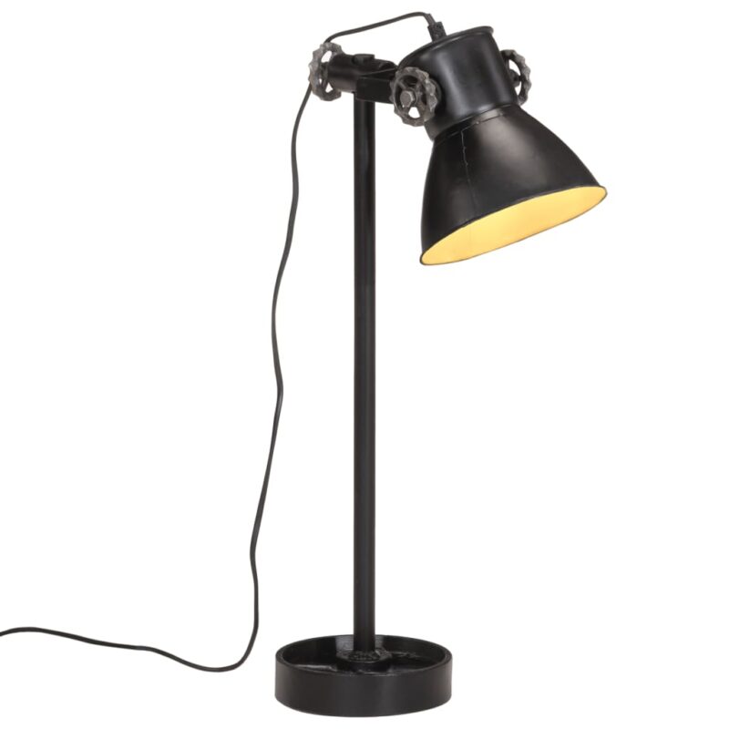 Lampa de birou vidaXL, negru, 15x15x 55 cm, 25 W, E27, 2.86 Kg