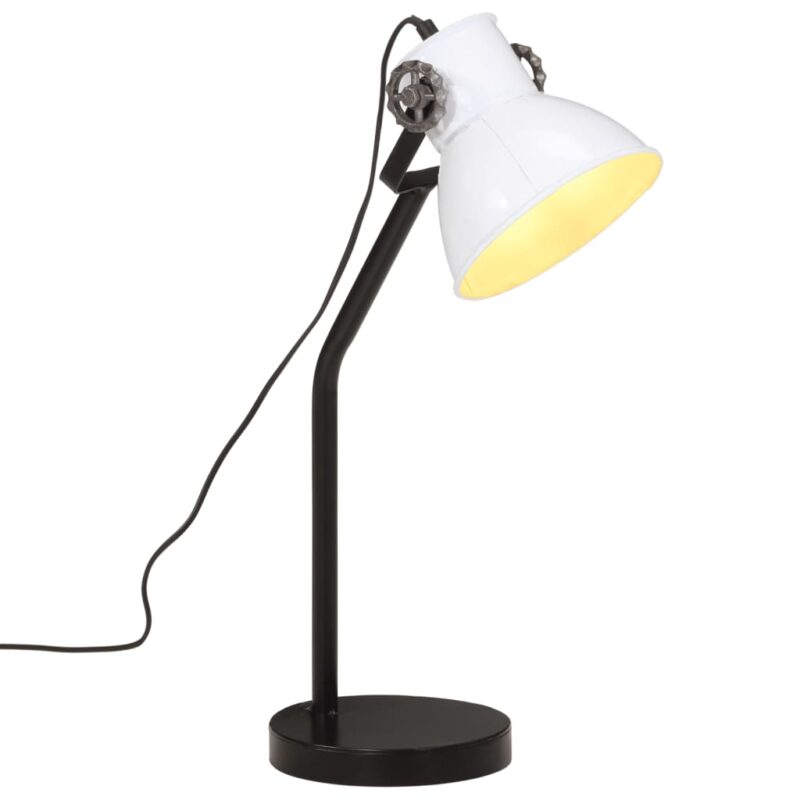 Lampa de birou vidaXL, 25 W, alb, 17x17x 60 cm, E27, 1.9 Kg