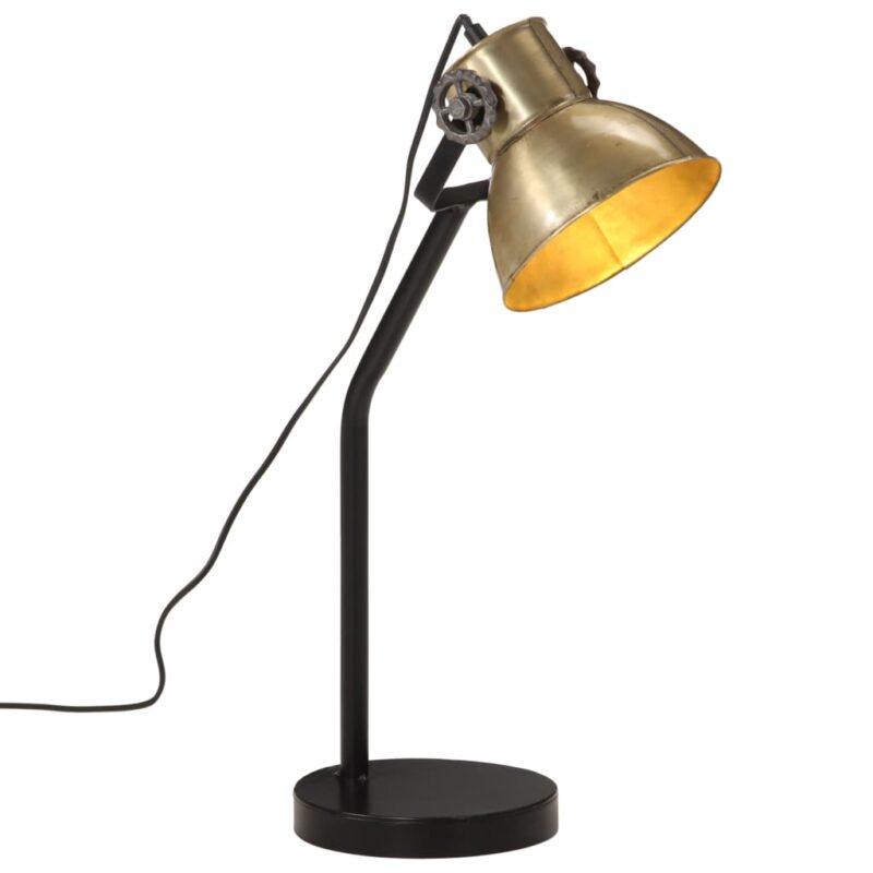 Lampa de birou vidaXL, 25 W, alama antichizata, 17x17 x60 cm, E27, 1.8 Kg