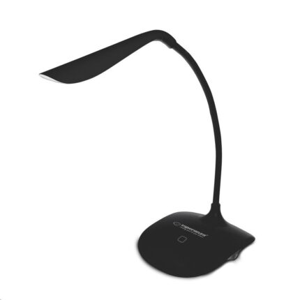 Lampa LED, Esperanza Acrux ELD103K, brat flexibil 21 cm, alimentare duala, cablu 110 cm, 4 x AAA, neagra