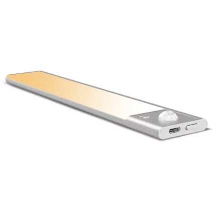 Lampa LED ULTRASLIM 0.9cm, AHA PRINT®, senzor de lumina si miscare, 3IN1 lumina calda, rece si neutra, intensitate reglabila, suport magnetic, 40cm, 80 led-uri puternice, acumulator 1200mah - reincarcare prin USB-C, pentru bucatarie, hol, dressing, garaj