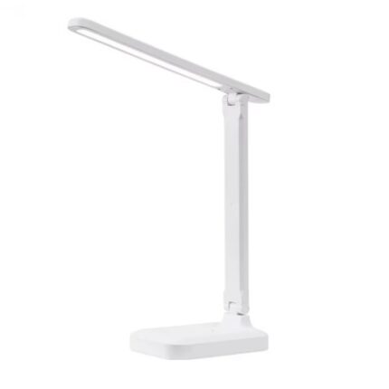 Lampa LED de birou, 3 niveluri de reglare a luminozitatii, control tactil, pliabil, USB, Alb