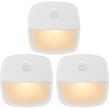 Set 3 lumini LED, ABS/PC, 0.3 W, Alb