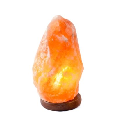 Veioza din sare pe suport de lemn, ProCart, 1-2 kg