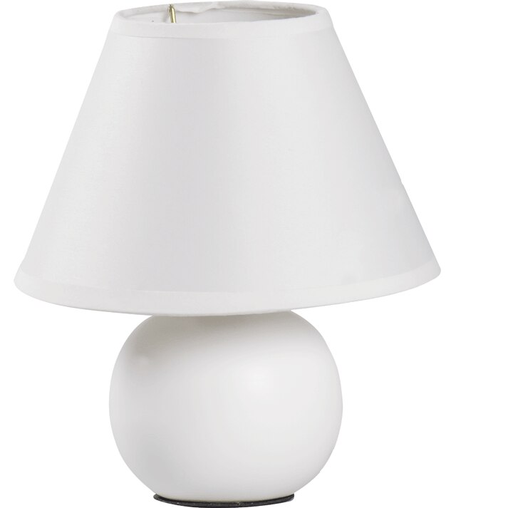 Veioza Erste, alba, 1 bec, dulie E14, maxim 40w, ESK