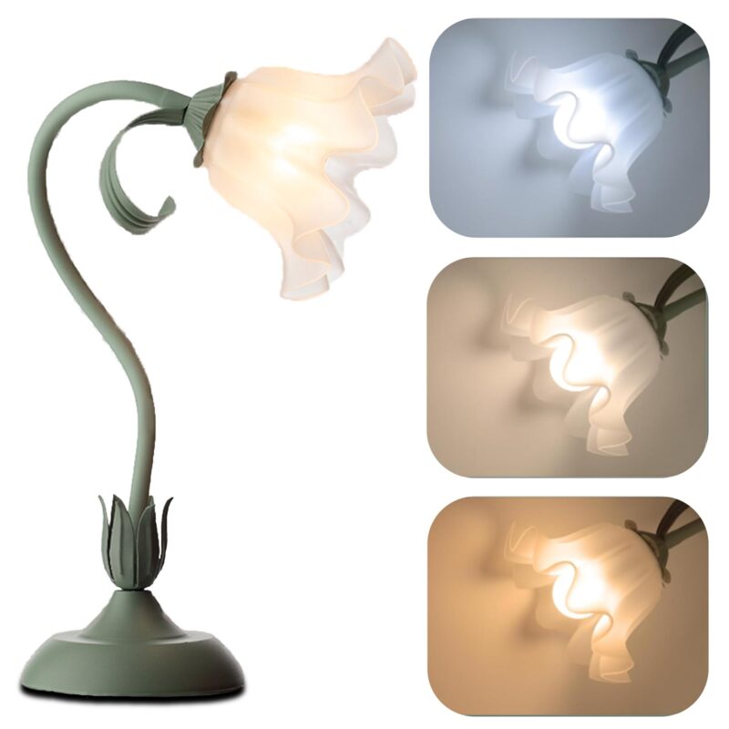 Veioza, WALALLA, LED, 3 moduri de luminozitate, 19x50cm, Verde
