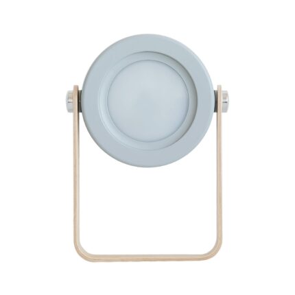 Lampa de noptiera portabila, pliabila, retractabila, LED, USB, 3 niveluri de iluminare, Gri