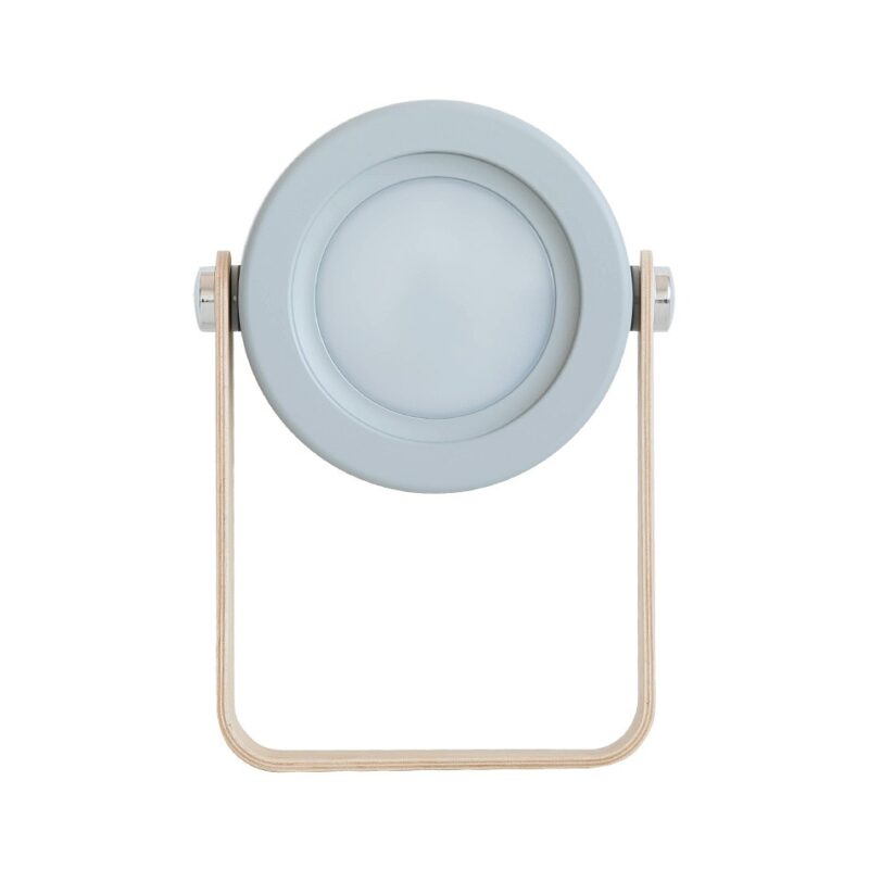 Lampa de noptiera portabila, pliabila, retractabila, LED, USB, 3 niveluri de iluminare, Gri