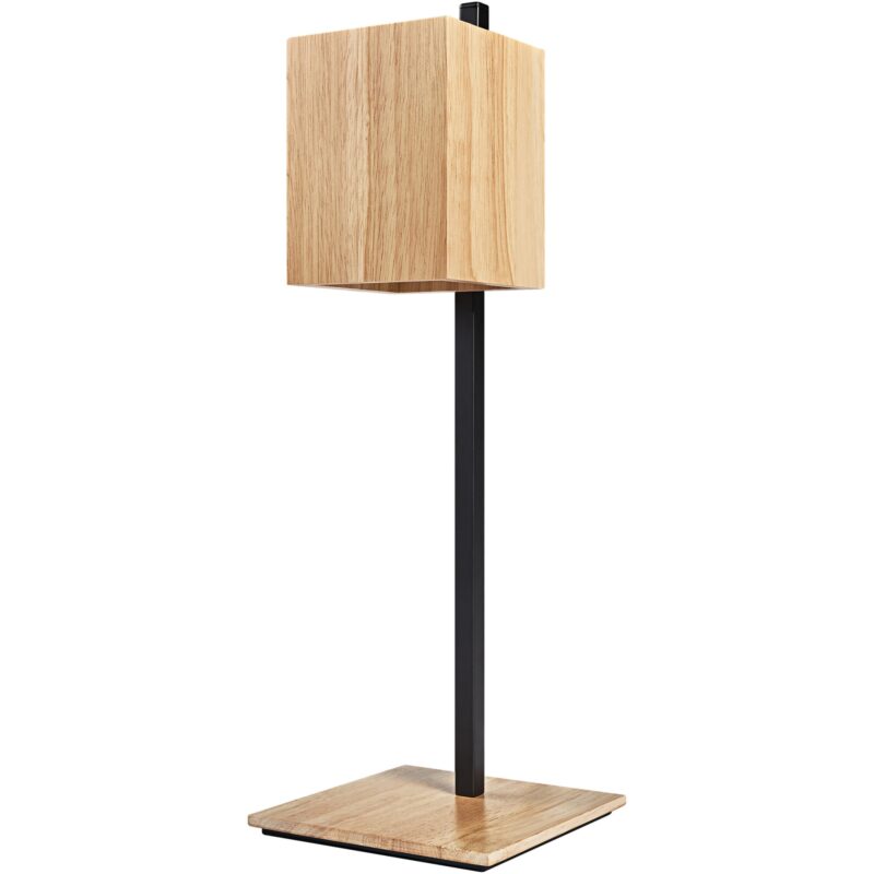 Veioza LED inteligenta Ledvance Decor Wood, Wi-Fi, intrerupator, 8W, 350 lm, dimabila, temperatura lumina reglabila, IP20, cablu alimentare 1.8m, 46 cm, clasa energetica F