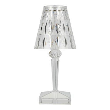 Lampa Ambientala Cristal LED Teno®, veioza, portabila, 3 moduri de iluminare, intensitate ajustabila, tactila, incarcare USB