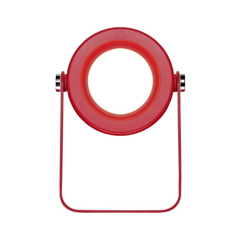 Lampa de noptiera portabila, pliabila, retractabila, LED, USB, 3 niveluri de iluminare, Rosu