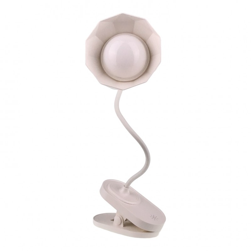 Veioza Margareta cu Led, 3 Tipuri Lumina, Plastic, 13x38cm, Alb