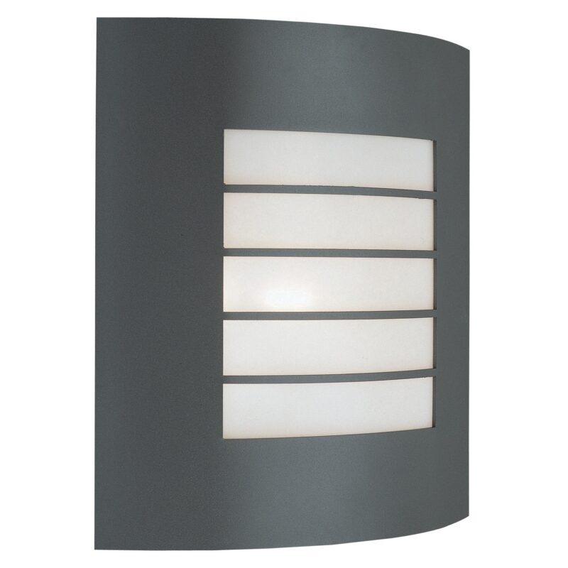Aplica iluminat exterior Philips Oslo, E27, IP44, 26x23.5x9.5cm, Antracit