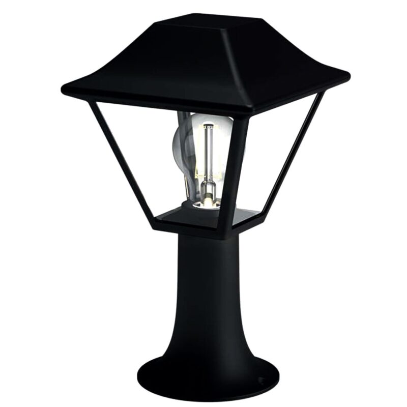 Stalp mic de gradina Philips Alpenglow, E27, 1x60W, IP44, Negru