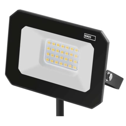 Proiector LED Emos Simpo, 20W, 2000 lm, temperatura lumina neutra (4000K), IP65, Aluminiu, Negru