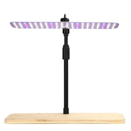 Lumina de crestere a plantelor, 80 LED-uri, inaltime retractabila, unghi reglabil, lumina alba 6000k, 3 moduri, 10 niveluri de intensitate, temporizat