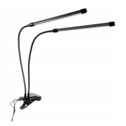 Lampa LED pentru cresterea plantelor, 80W, 3/9/12h, Metal/PVC/Fier, Negru