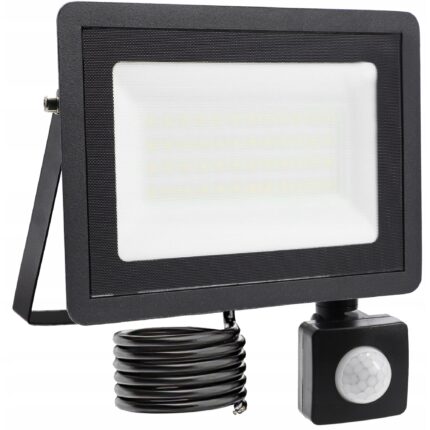 Proiector Super Slim Led, 50 w, 90lm/w, lumina rece 30000 h Senzor de miscare si crepuscular