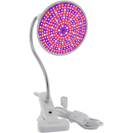 Lampa pentru cresterea plantelor de interior care nu emana caldura, 290 leduri, 2 culori, prindere cu clips, 46 cm x 11.5 cm x 9.2 cm