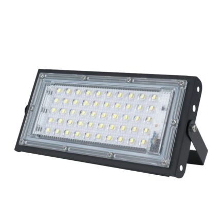 Proiector LED Slim negru IP65， 50W, 6500K Proiector LED exterior